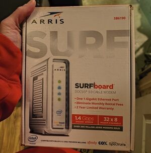 SURFboard SB6190 DOCSIS 3.0 Cable Modem - White